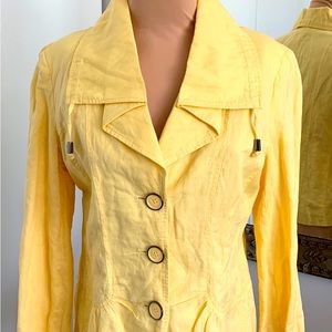 CHICOS PROFESSIONAL DRY CLEAN 3 BUTTON JACKET FULLY LINED SIZE SMALL